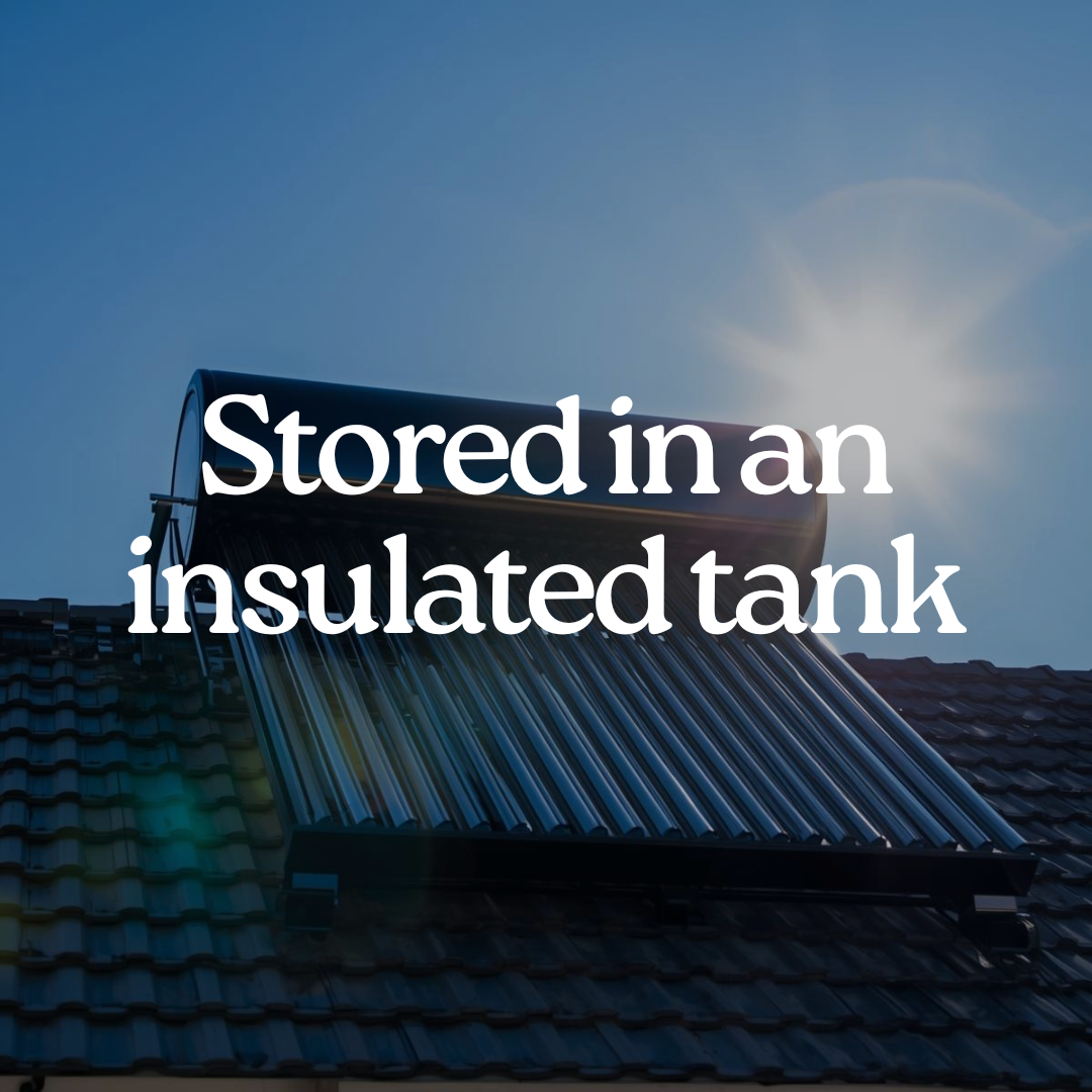 Stored in an insulated tank